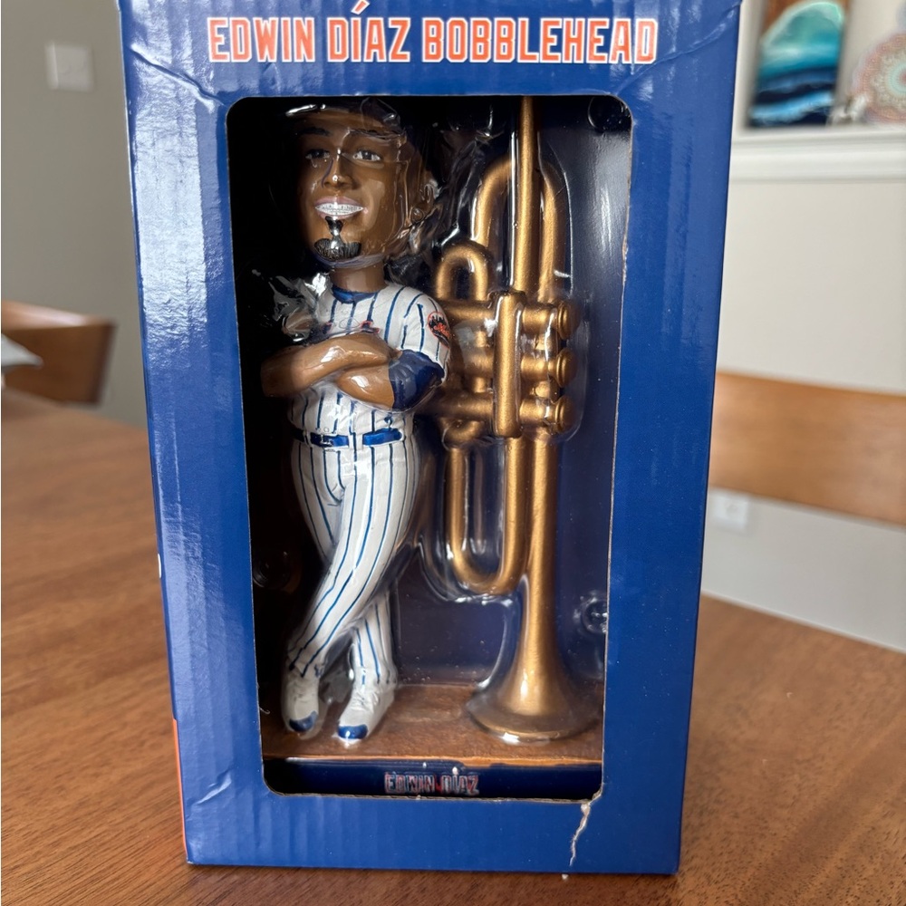 Edwin Díaz Trumpet Bobblehead | New Sealed in Box | NY Mets Collectible
